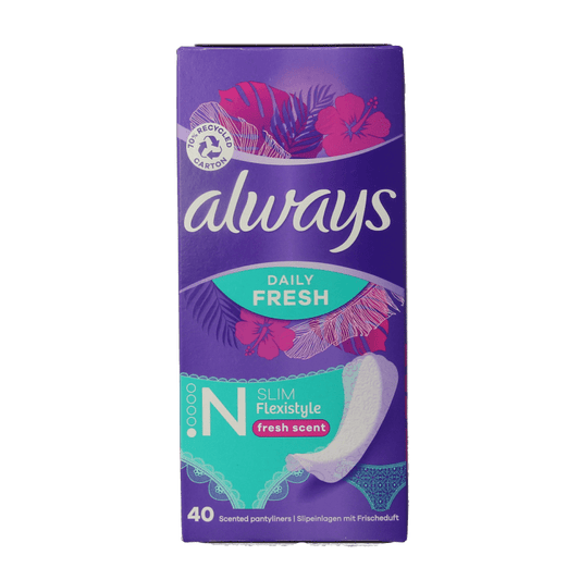 Always Inlegkruisjes daily protect fresh & scent 40 Stuks - DrogistWereld
