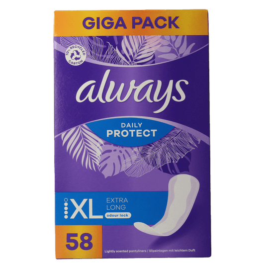 Always Inlegkruisjes daily protection extra long 58 Stuks - DrogistWereld