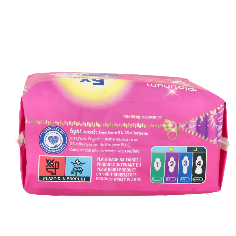 Always Maandverband platinum ultra night 8 Stuks - DrogistWereld