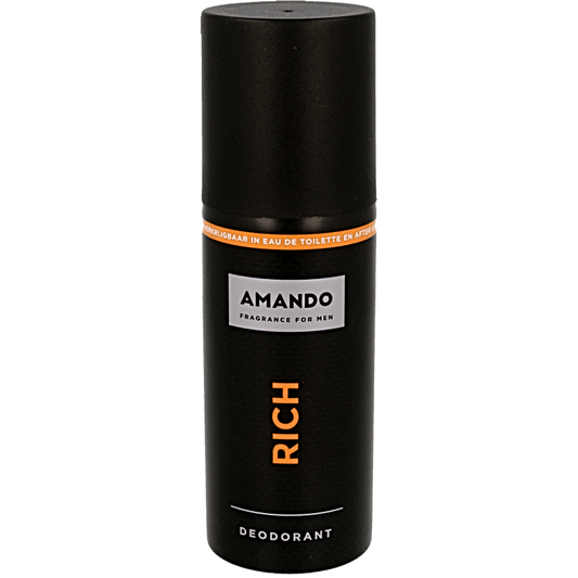 Amando Deodorant spray rich 150 Milliliter - DrogistWereld