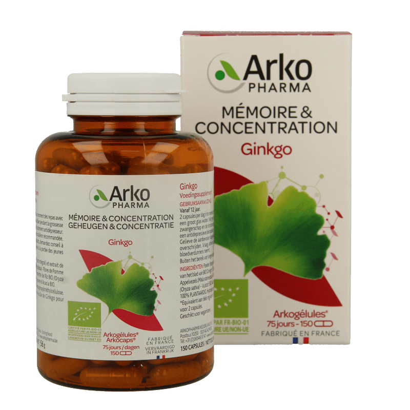 Arkocaps Ginkgo bio 150 Capsules - DrogistWereld