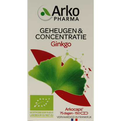 Arkocaps Ginkgo bio 150 Capsules - DrogistWereld