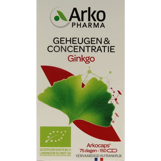 Arkocaps Ginkgo bio 150 Capsules - DrogistWereld
