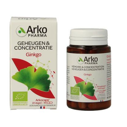 Arkocaps Ginkgo bio 45 Capsules - DrogistWereld