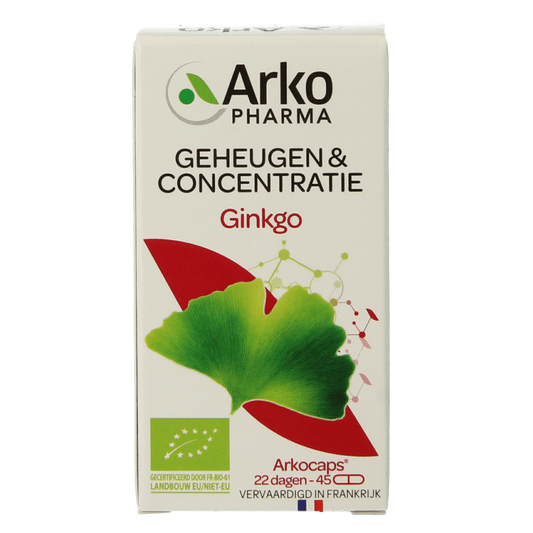 Arkocaps Ginkgo bio 45 Capsules - DrogistWereld