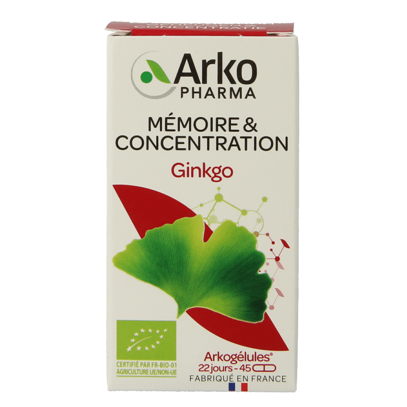 Arkocaps Ginkgo bio 45 Capsules - DrogistWereld