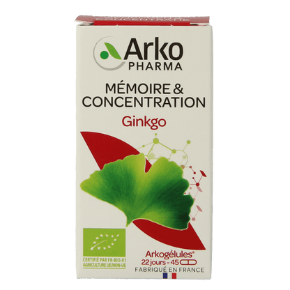 Arkocaps Ginkgo bio 45 Capsules - DrogistWereld