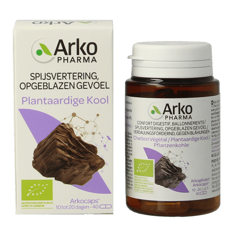 Arkocaps Plantaardige kool bio 40 Capsules - DrogistWereld