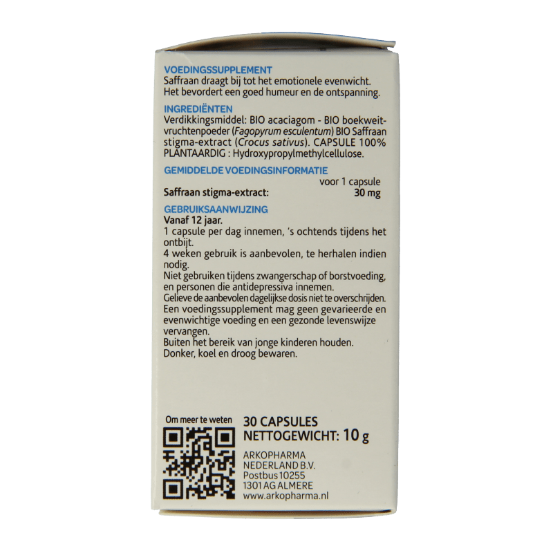 Arkocaps Saffraan bio 30 Capsules - DrogistWereld
