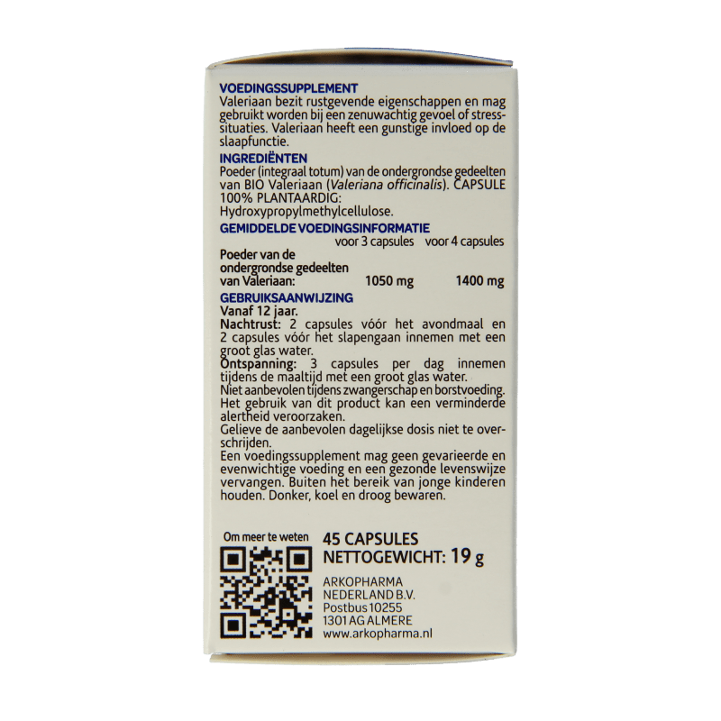Arkocaps Valeriaan bio 45 Capsules - DrogistWereld