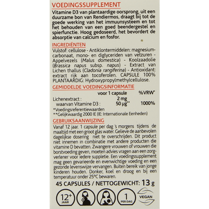 Arkocaps Vitamine D3 2000IE vegan 45 Capsules - DrogistWereld