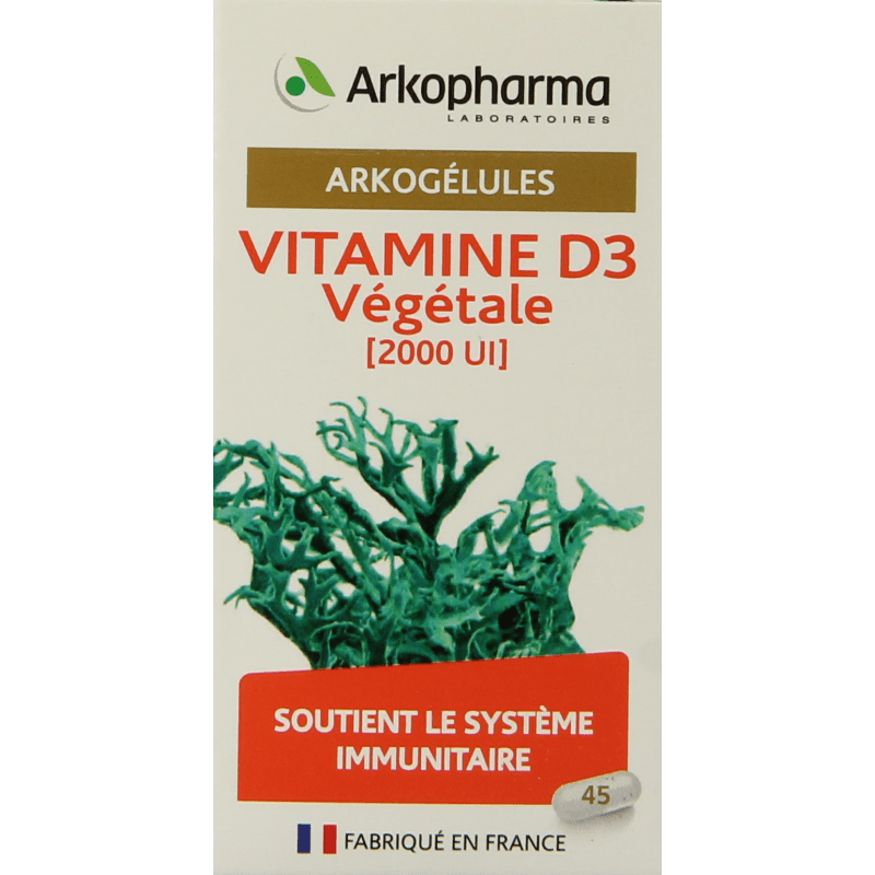 Arkocaps Vitamine D3 2000IE vegan 45 Capsules - DrogistWereld
