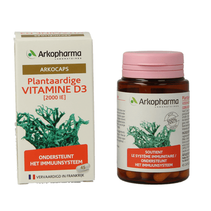 Arkocaps Vitamine D3 2000IE vegan 45 Capsules - DrogistWereld