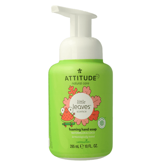 Attitude Handzeep little leaves watermeloen kokos 295 Milliliter - DrogistWereld