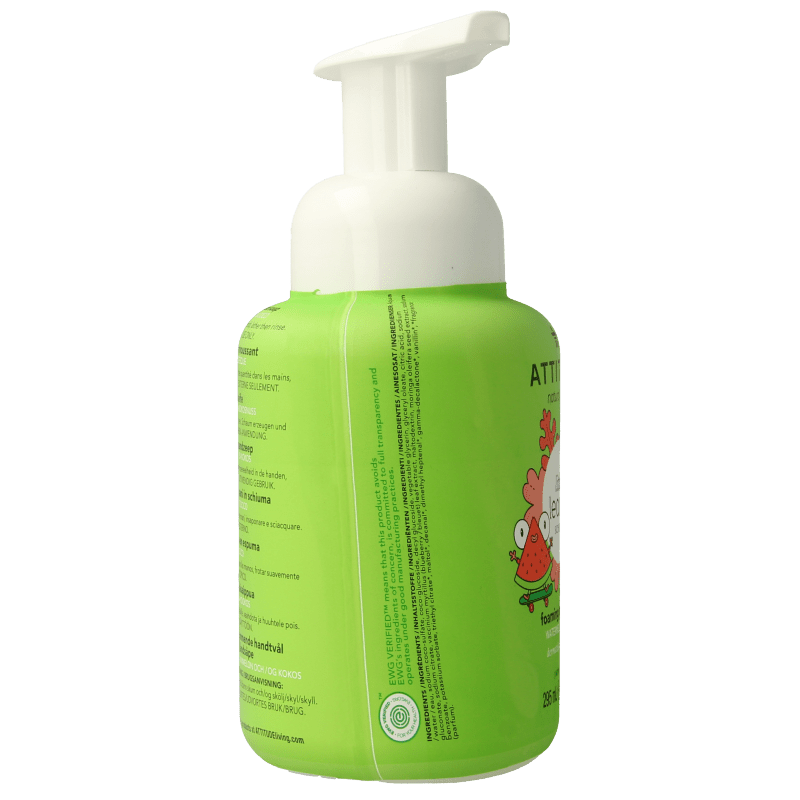 Attitude Handzeep little leaves watermeloen kokos 295 Milliliter - DrogistWereld