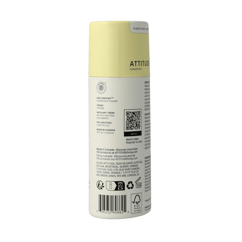 Attitude Super leaves baksodavrije deodorant argan olie 85 Gram - DrogistWereld