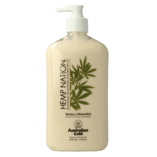 Australian Gold Hemp nation tan extender vanilla pineapple 535 Milliliter - DrogistWereld