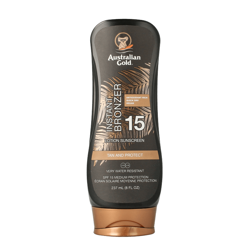 Australian Gold Lotion met bronzer SPF15 237 Milliliter - DrogistWereld