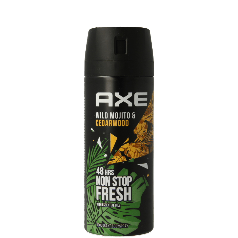 AXE Deodorant bodyspray wild mojito & cedarwood 150 Milliliter - DrogistWereld