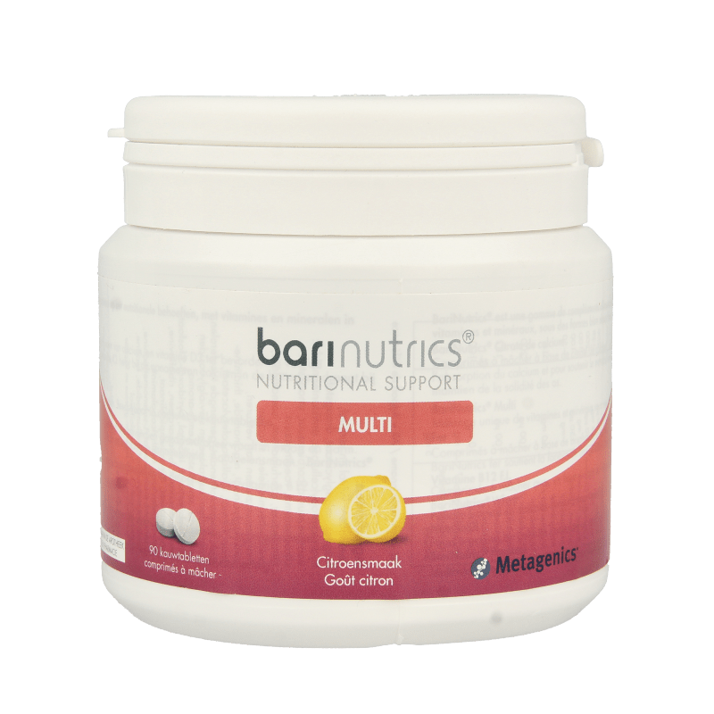 Barinutrics Multi citroen 90 Kauwtabletten - DrogistWereld