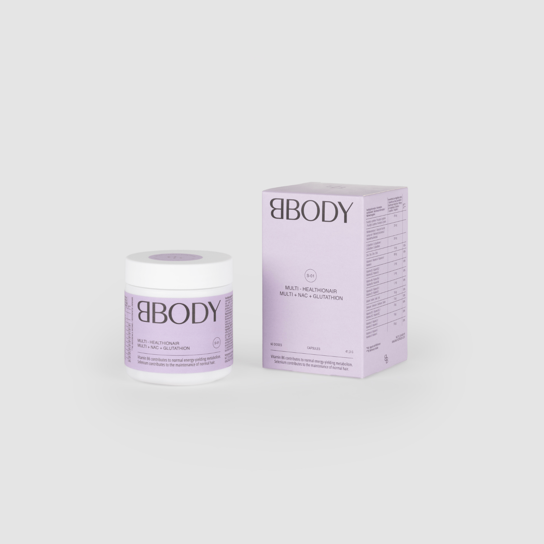 BBody Multi - healthionair 60 Capsules - DrogistWereld
