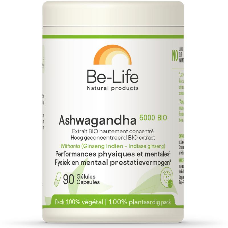 Be - Life Ashwagandha 5000 bio 90 Capsules - DrogistWereld