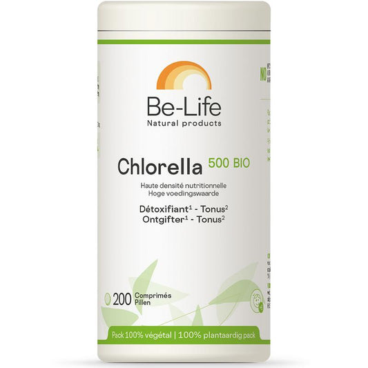 Be - Life Chlorella 500 bio 200 Tabletten - DrogistWereld