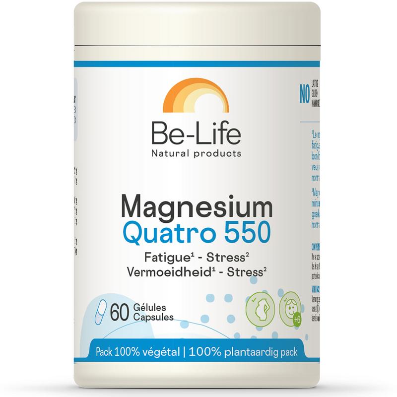 Be - Life Magnesium quatro 550 60 Softgels - DrogistWereld