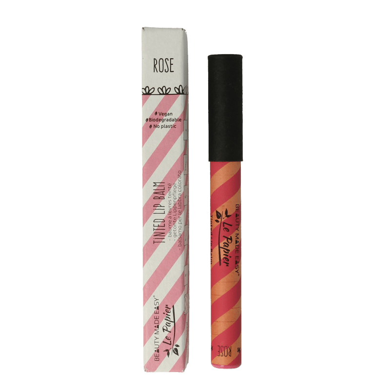 Beauty Made Easy Le papier lipbalm tinted rose 6 Gram - DrogistWereld