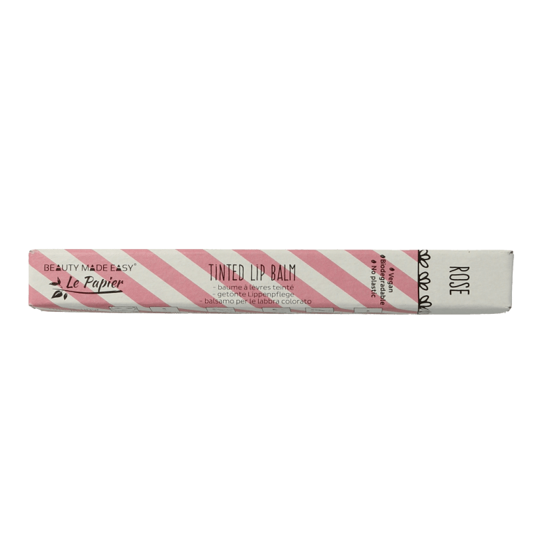 Beauty Made Easy Le papier lipbalm tinted rose 6 Gram - DrogistWereld