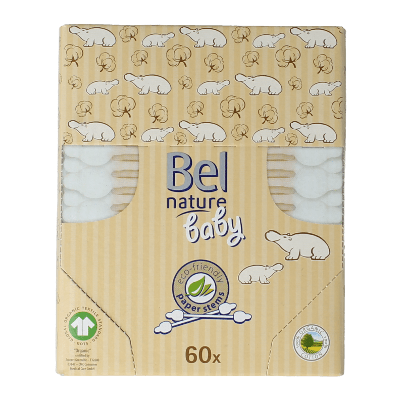 Bel Nature Wattenstaafjes baby 60 Stuks - DrogistWereld