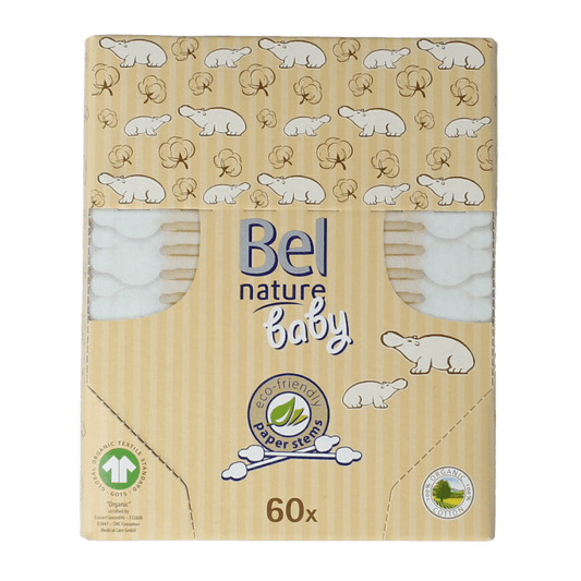 Bel Nature Wattenstaafjes baby 60 Stuks - DrogistWereld