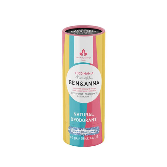 Ben & Anna Deodorant coco mania papertube 40 Gram - DrogistWereld