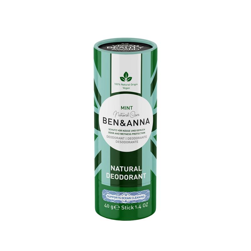 Ben & Anna Deodorant mint papertube 40 Gram - DrogistWereld