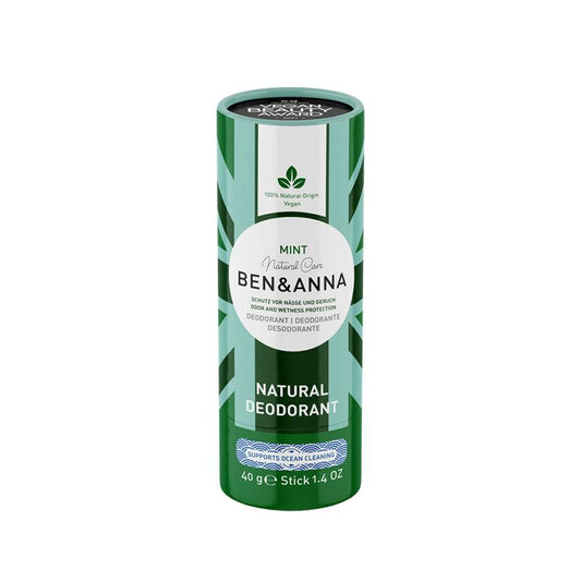 Ben & Anna Deodorant mint papertube 40 Gram - DrogistWereld