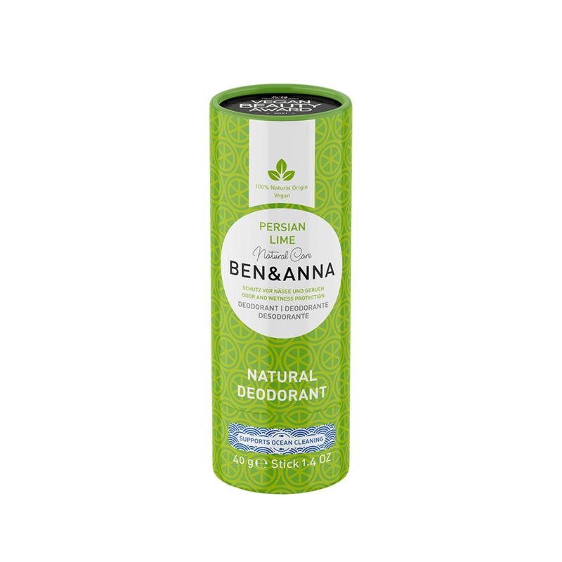 Ben & Anna Deodorant persian lime papertube 40 Gram - DrogistWereld