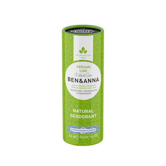 Ben & Anna Deodorant persian lime papertube 40 Gram - DrogistWereld