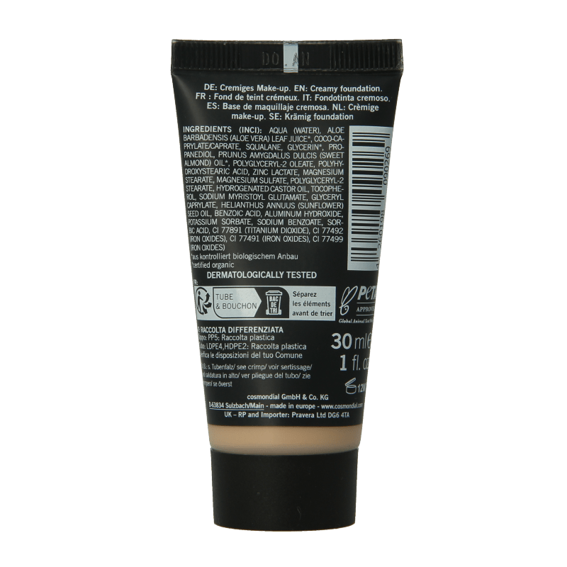 Benecos natural beauty Natural creamy make up foundation caramel 30 Milliliter - DrogistWereld