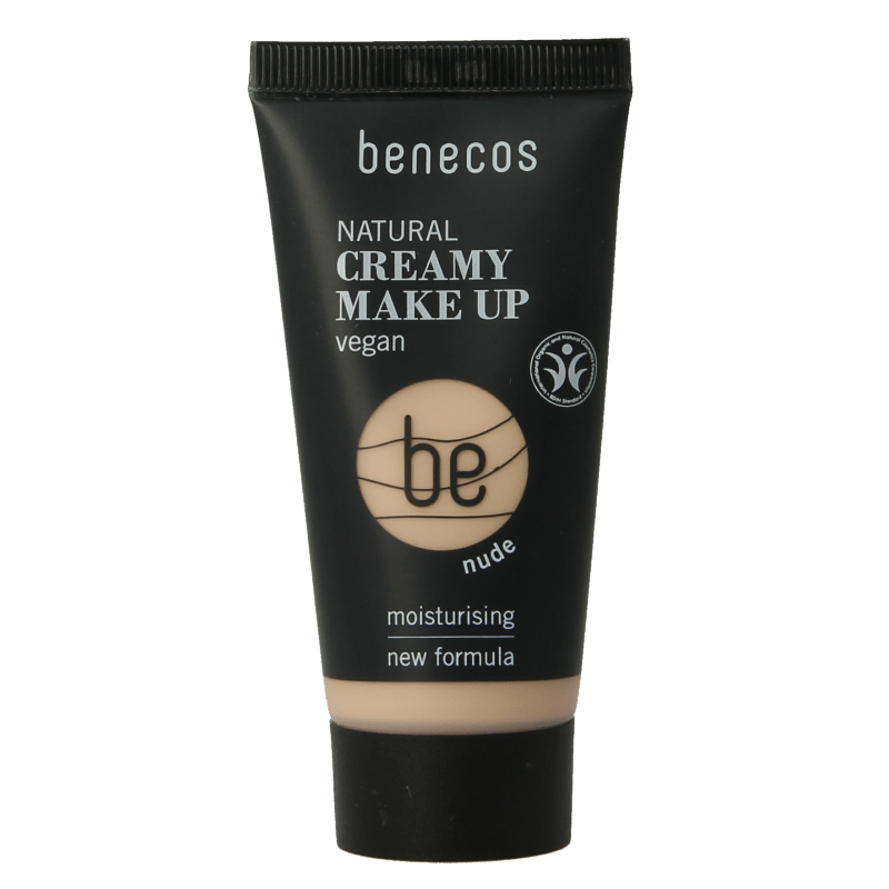 Benecos natural beauty Natural creamy make up foundation nude 30 Milliliter - DrogistWereld