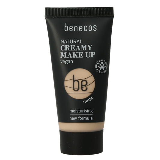 Benecos natural beauty Natural creamy make up foundation nude 30 Milliliter - DrogistWereld