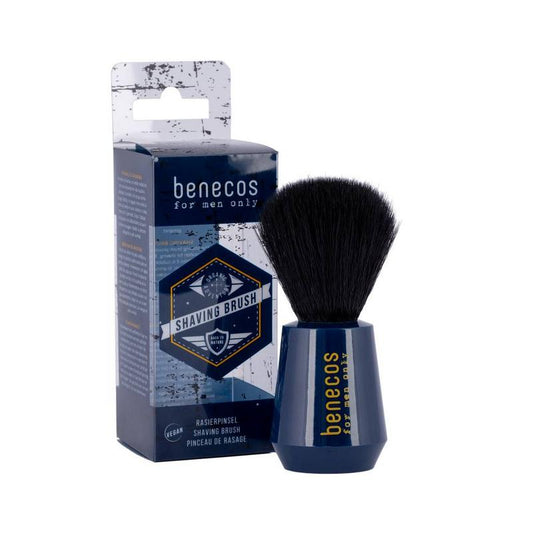 Benecos natural beauty Natural for men only shaving brush - scheerkwast 1 Stuks - DrogistWereld