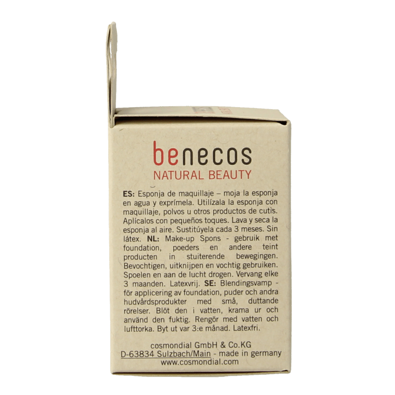 Benecos natural beauty Natural make - up sponge 1 Stuks - DrogistWereld