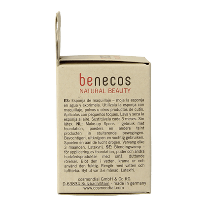 Benecos natural beauty Natural make - up sponge 1 Stuks - DrogistWereld
