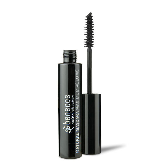 Benecos natural beauty Natural mascara maximum volume intens black 8 Milliliter - DrogistWereld