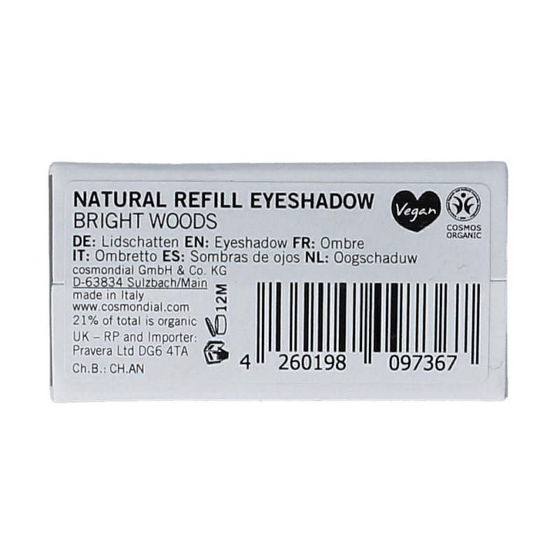 Benecos natural beauty Natural refill eyeshadow bright woods 1.5 Gram - DrogistWereld