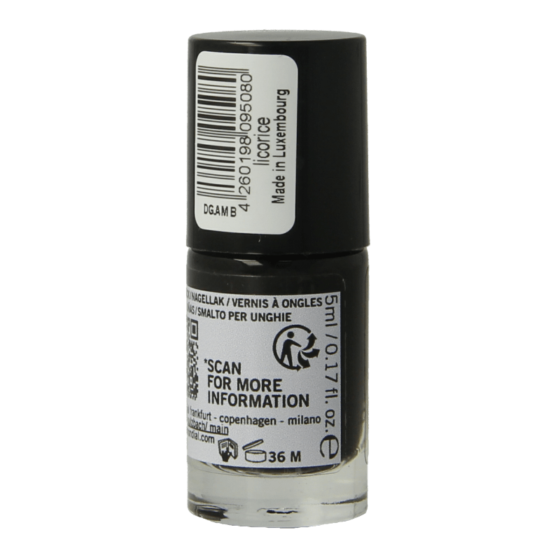 Benecos natural beauty Vegan nail polish licorice 20 - free plantbased 5 Milliliter - DrogistWereld