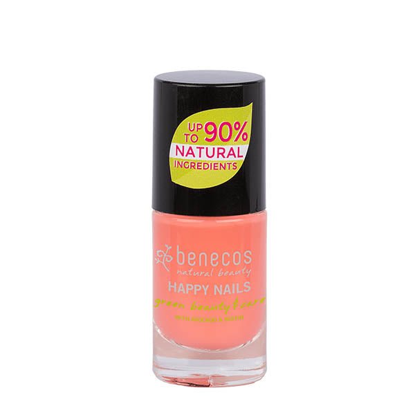 Benecos natural beauty Vegan nail polish peach sorbet 20 - free plantbased 5 Milliliter - DrogistWereld