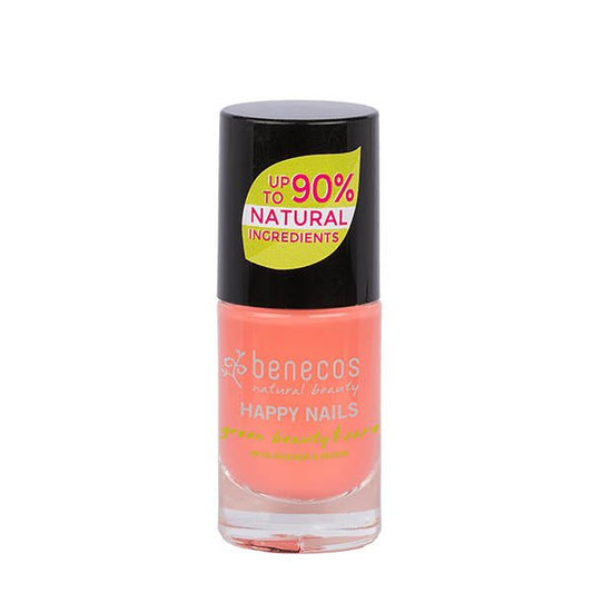 Benecos natural beauty Vegan nail polish peach sorbet 20 - free plantbased 5 Milliliter - DrogistWereld