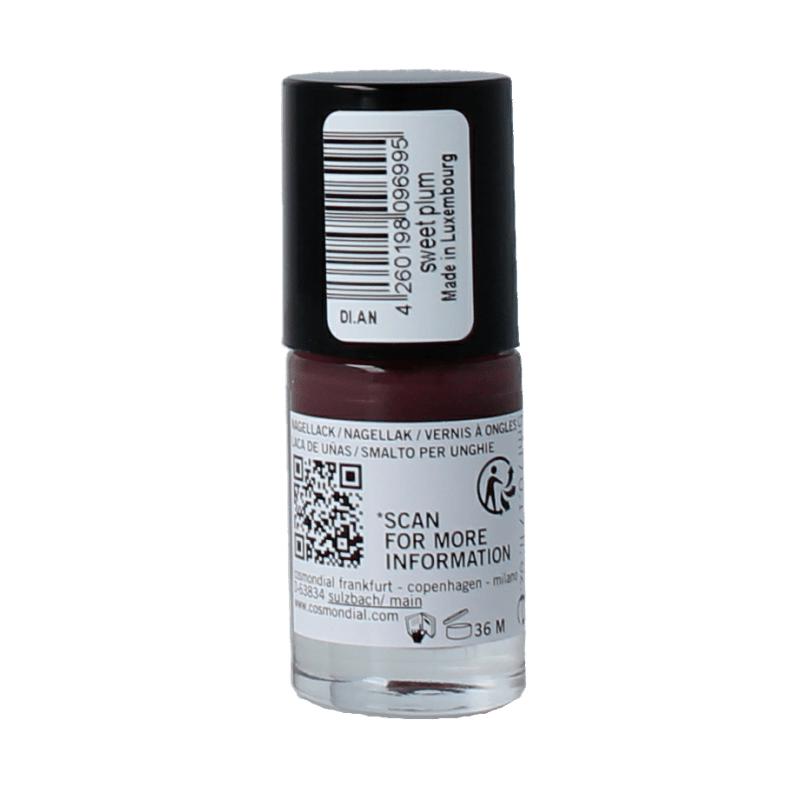 Benecos natural beauty Vegan nail polish sweet plum 20 - free plantbased 5 Milliliter - DrogistWereld
