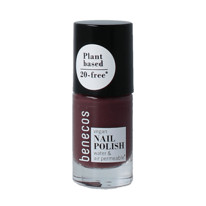 Benecos natural beauty Vegan nail polish sweet plum 20 - free plantbased 5 Milliliter - DrogistWereld